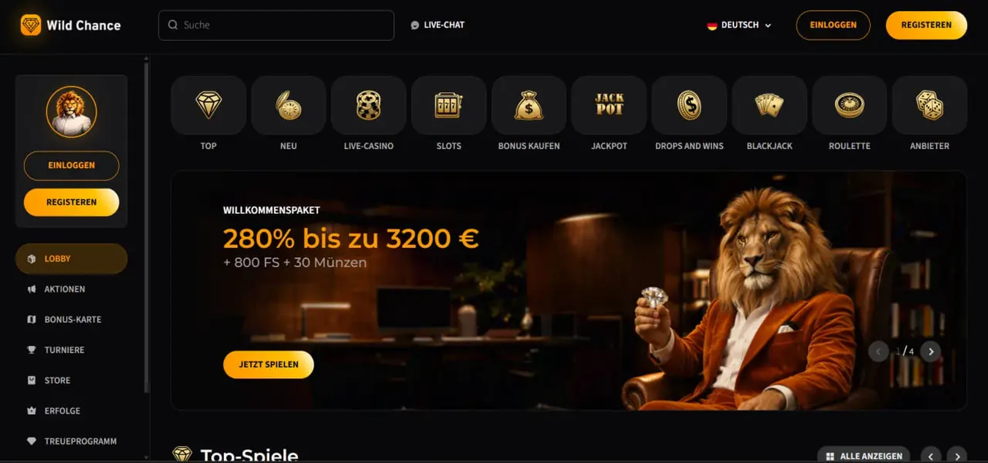 WildChance Casino Vorschau